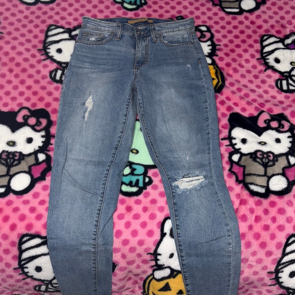 Joe's Jeans Light Blue Distressed Skinny Jeans